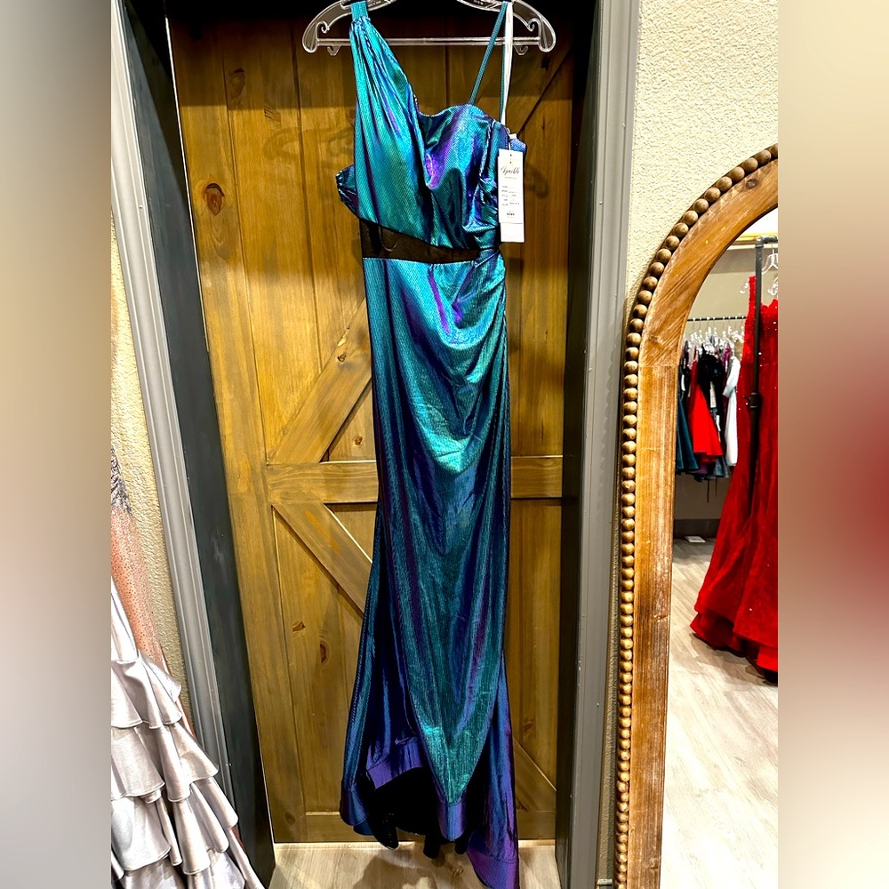 NEW Magic Blue Sparkle Prom Dress Size 4